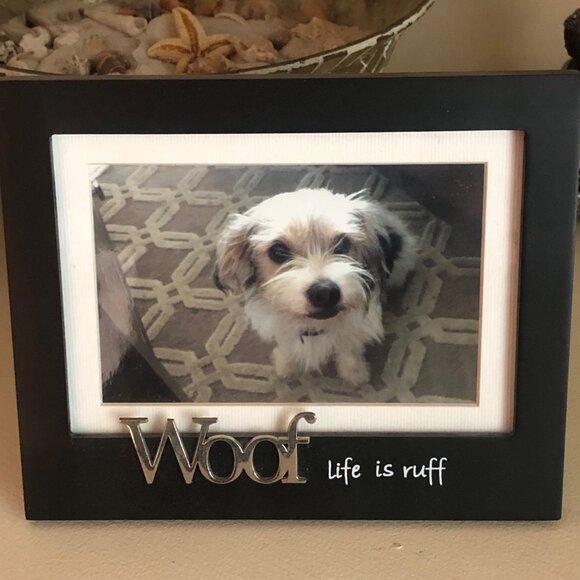 "Woof Life is Ruff" Picture Frame 8 X 6.5" - Picture 5 of 8